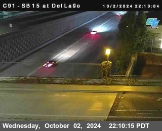 SB 15 at Del Lago bridge