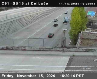 SB 15 at Del Lago bridge