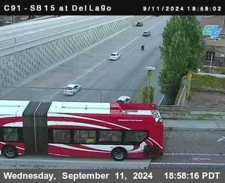 SB 15 at Del Lago bridge