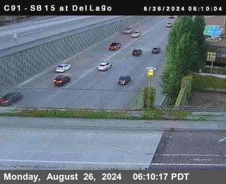 SB 15 at Del Lago bridge