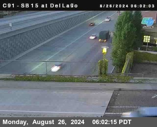 SB 15 at Del Lago bridge