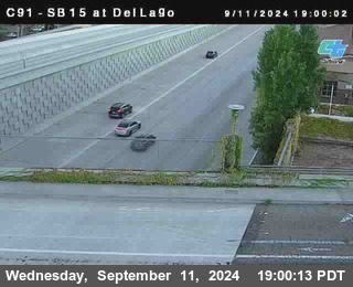 SB 15 at Del Lago bridge