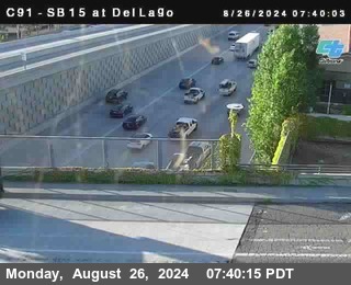 SB 15 at Del Lago bridge