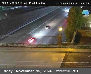 SB 15 at Del Lago bridge