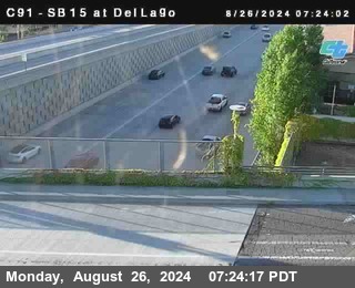 SB 15 at Del Lago bridge