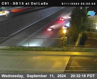 SB 15 at Del Lago bridge