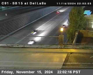 SB 15 at Del Lago bridge