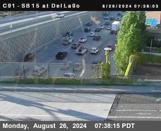 SB 15 at Del Lago bridge