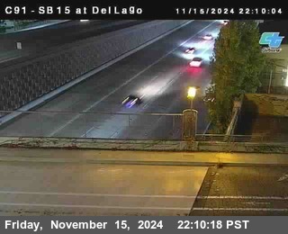 SB 15 at Del Lago bridge