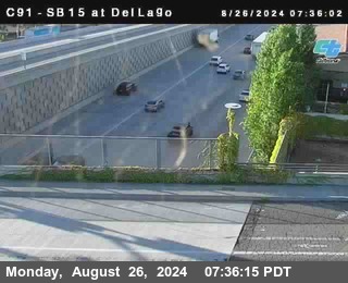 SB 15 at Del Lago bridge