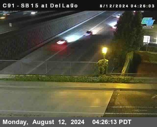 SB 15 at Del Lago bridge