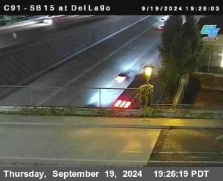 SB 15 at Del Lago bridge