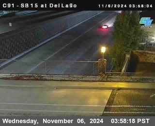 SB 15 at Del Lago bridge