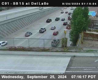 SB 15 at Del Lago bridge