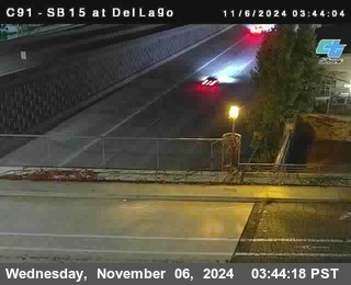 SB 15 at Del Lago bridge