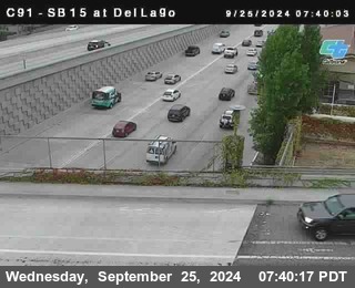 SB 15 at Del Lago bridge