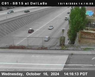 SB 15 at Del Lago bridge