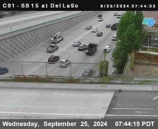 SB 15 at Del Lago bridge