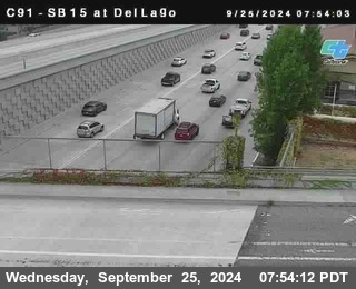 SB 15 at Del Lago bridge