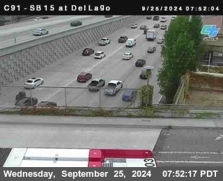 SB 15 at Del Lago bridge