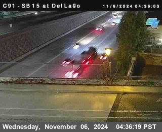 SB 15 at Del Lago bridge