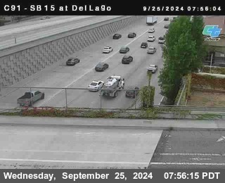 SB 15 at Del Lago bridge