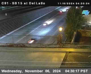 SB 15 at Del Lago bridge