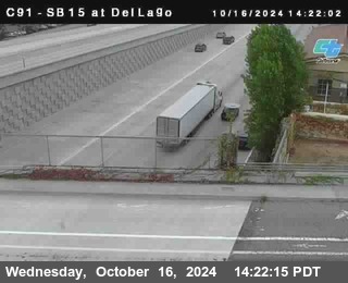 SB 15 at Del Lago bridge