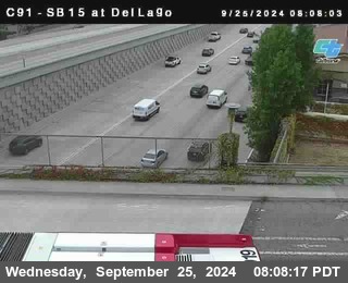 SB 15 at Del Lago bridge