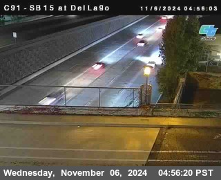 SB 15 at Del Lago bridge