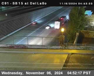 SB 15 at Del Lago bridge