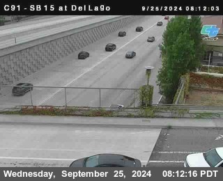 SB 15 at Del Lago bridge