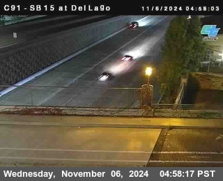 SB 15 at Del Lago bridge