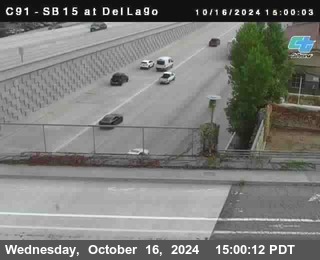 SB 15 at Del Lago bridge