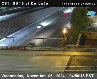 SB 15 at Del Lago bridge