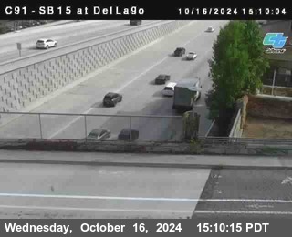 SB 15 at Del Lago bridge