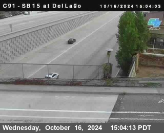 SB 15 at Del Lago bridge