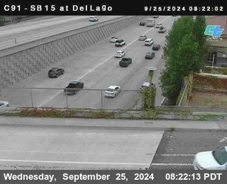 SB 15 at Del Lago bridge