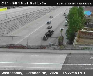 SB 15 at Del Lago bridge