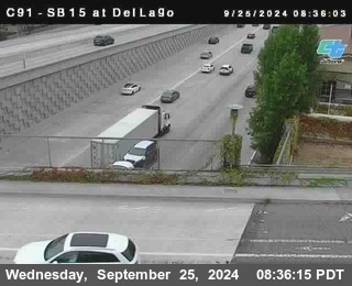 SB 15 at Del Lago bridge