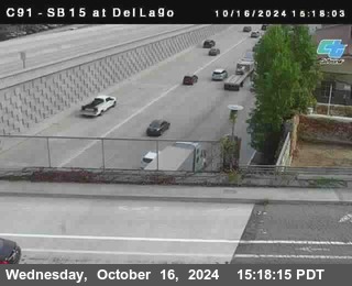 SB 15 at Del Lago bridge