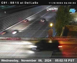 SB 15 at Del Lago bridge