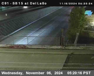 SB 15 at Del Lago bridge