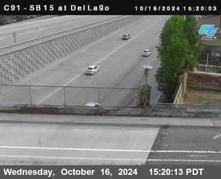 SB 15 at Del Lago bridge