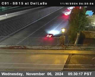 SB 15 at Del Lago bridge