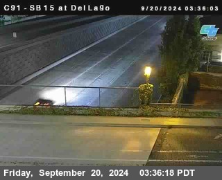 SB 15 at Del Lago bridge