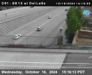 SB 15 at Del Lago bridge