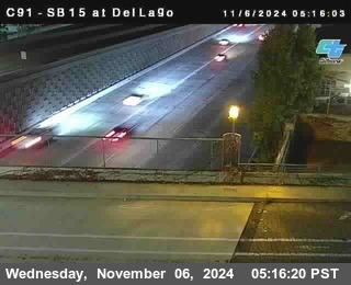 SB 15 at Del Lago bridge