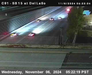 SB 15 at Del Lago bridge