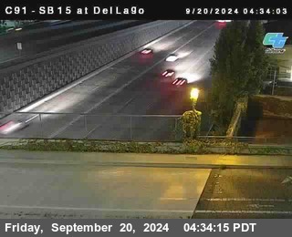 SB 15 at Del Lago bridge